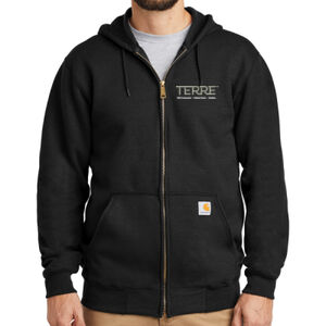 Unisex Midweight Full-Zip Hoodie (Terre) Thumbnail